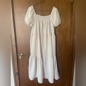 Siren Lily Checkered Midi Dress